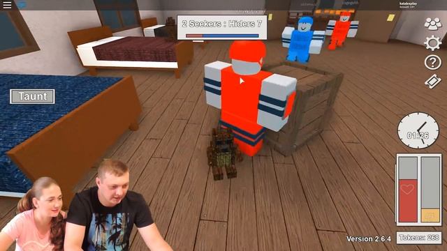 Играем в ПРЯТКИ ROBLOX BLOX HUNT Кто ЛУЧШЕ СПРЯЧЕТСЯ Новые приключения мульт героя Роблокс KATALEX смотреть онлайн