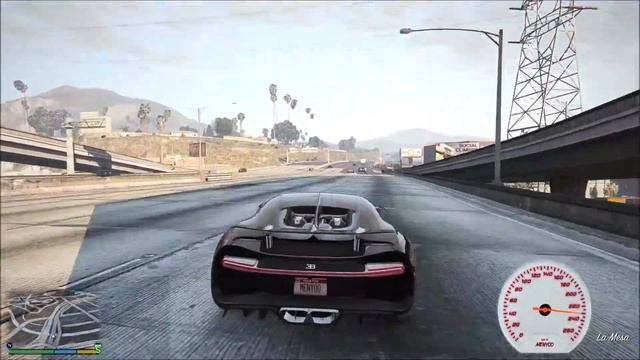 GTA 5 - Crazy driving of Bugatti Chiron at 260mph with arabic music смотреть онлайн