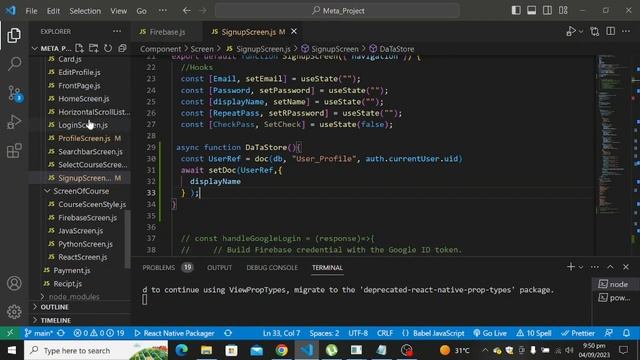 Firebase Firestore in React Native | Retrieve Data from Firestore Display in Profile Page | Databas смотреть онлайн
