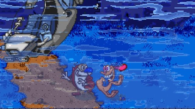 The Ren & Stimpy Show: Time Warp SNES 2 player 60fps смотреть онлайн