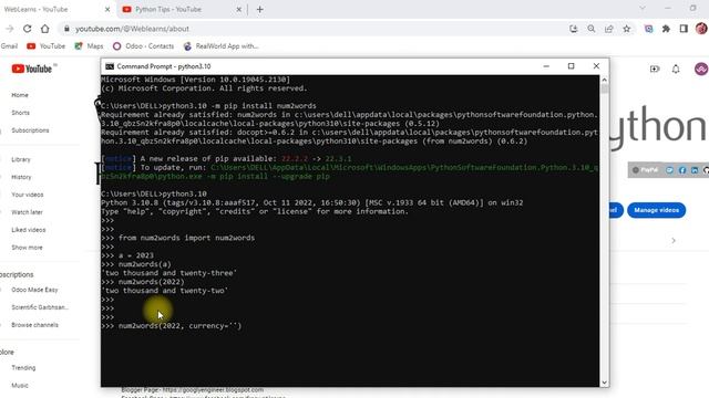 How to convert number to text or words using num2words python lib | latest python tutorial смотреть онлайн