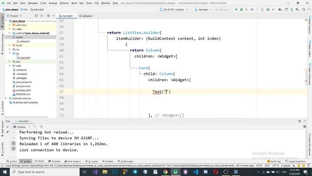 Flutter - 31. Lokalden Json Veri okuma смотреть онлайн
