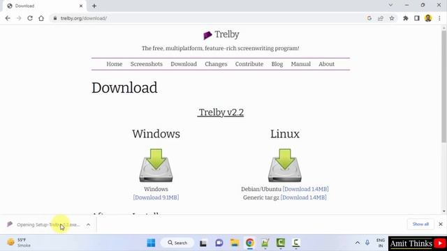 How to install Trelby on Windows 10 | 2023 | Amit Thinks смотреть онлайн
