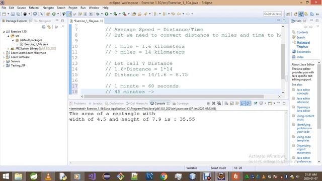 Introduction To Java Programming Exercise 1 10b смотреть онлайн