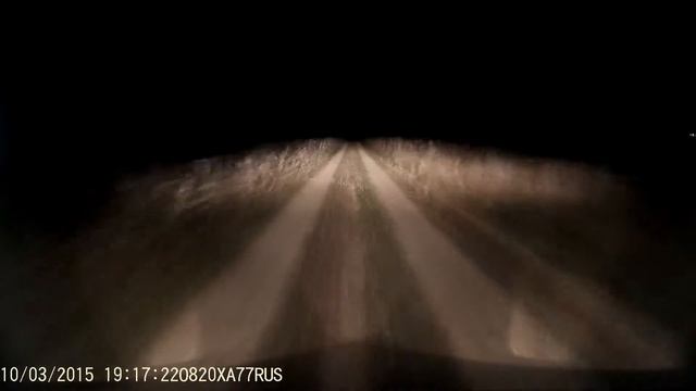 Тест камеры SJ4000wi-fi, ночь, грунтовка. смотреть онлайн