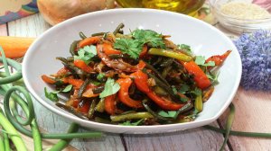 Чесночные стрелки жареные с овощами. Рецепт приготовления чесночных стрелок