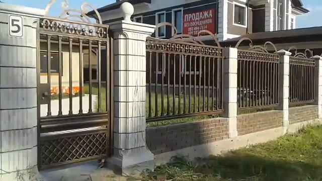 Ковані ворота, хвіртка та паркан "Rome" в сучасному римському стилі смотреть онлайн