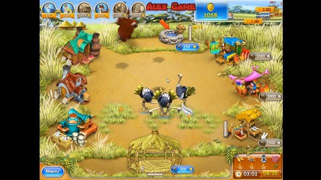Farm Frenzy 3 Madagascar (level 22) only GOLD Веселая ферма 3 Мадагаскар (Уровень 22) Золото смотреть онлайн