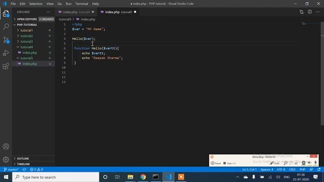 Function in PHP (Hindi) / (Urdu) смотреть онлайн