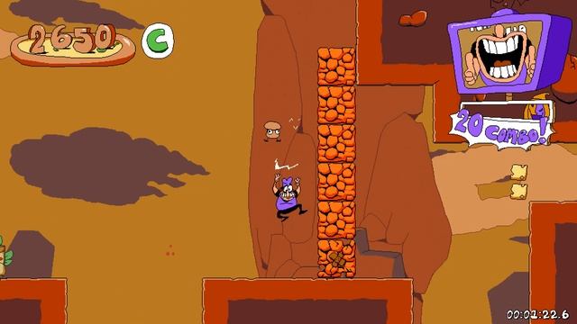 Прохождение Pizza Tower на P ранг (часть 4) Oregano Desert. смотреть онлайн