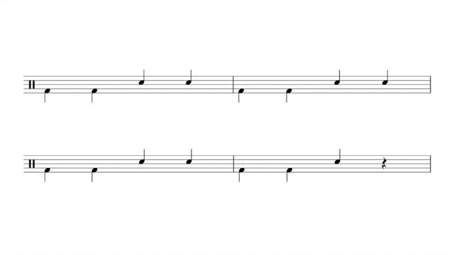 Basic quarter notes - INTERACTIVE Sight Reading Practice for Drums - PLAY ALONG EXERCISE смотреть онлайн