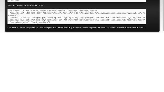 Parsing inner JSON inside FluentD смотреть онлайн