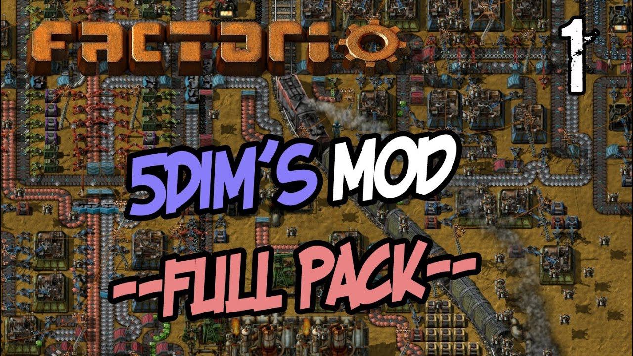 Factorio 5Dim's mod [RUS] 1 смотреть онлайн