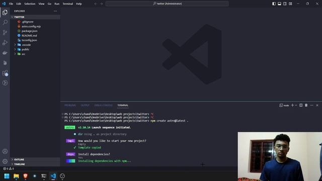 text soical media app in astro js part 1 | project setup смотреть онлайн
