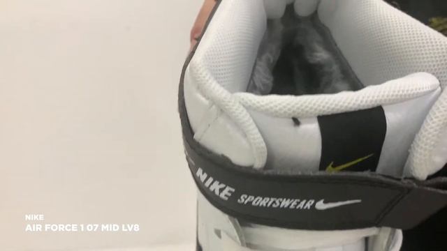 КРОССОВКИ NIKE AIR FORCE 1 07 MID LV8 ЦВЕТ БЕЛЫЙ смотреть онлайн