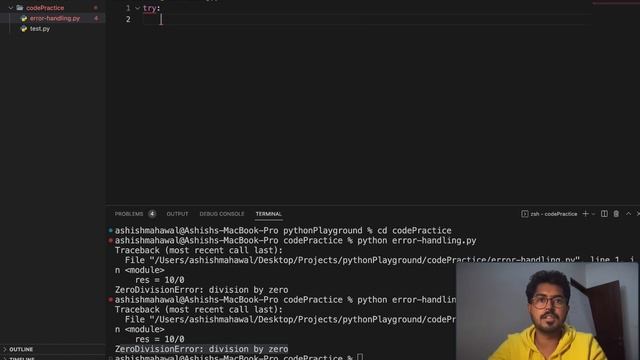 Error or Exception Handling in Python смотреть онлайн