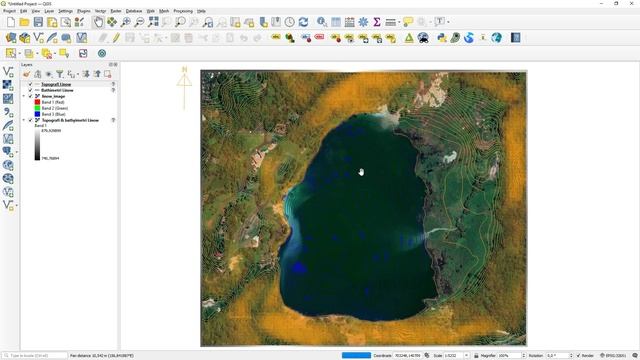 Creating 3D Lake Using QGIS смотреть онлайн