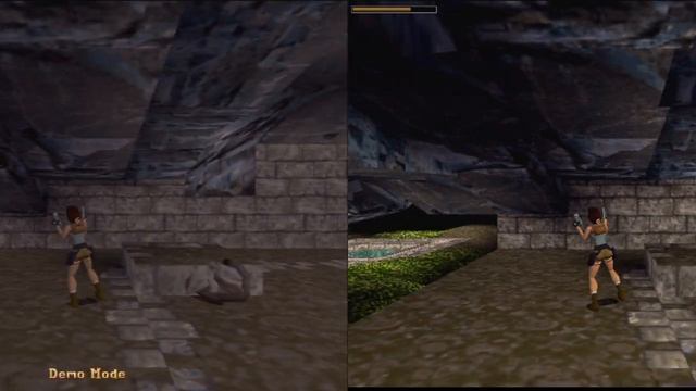 Tomb Raider 1 Rendition Verite vs 3dfx Voodoo 1 versions comparison смотреть онлайн