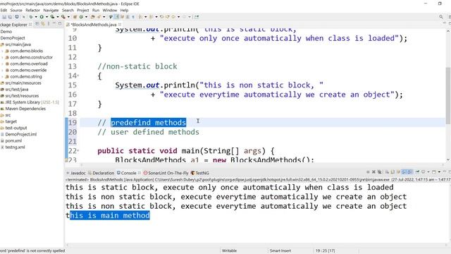 Blocks vs Methods in Java - What's the Difference? | Types of Blocks & Methods | Interview Question смотреть онлайн