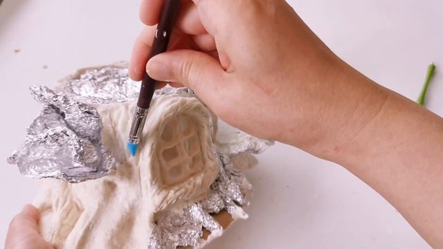 Tree Stump Mushroom Fairy House Jar DIY - Air Dry Clay Tutorial смотреть онлайн