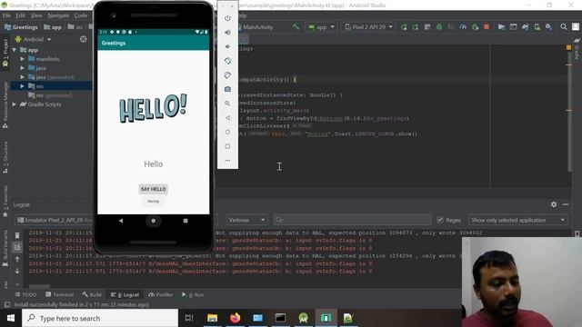 1.2 Develop your first Android app with Kotlin - বাংলা টিউটোরিয়াল - Bangla Tutorial смотреть онлайн