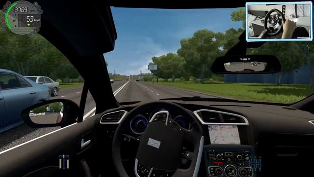 City Car Driving - Citroën DS4 - Logitech G29 Steeringwheel + Shifter Cam