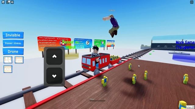TRAIN AVEC DES MINIATURES DE NOOBS dans ROBLOX ! (Cart Ride Extreme) смотреть онлайн