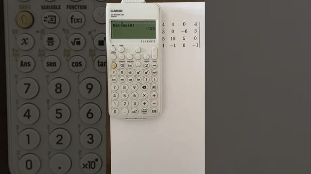3. Casio Fx-570SPCW Determinantes Y Editar Matrices