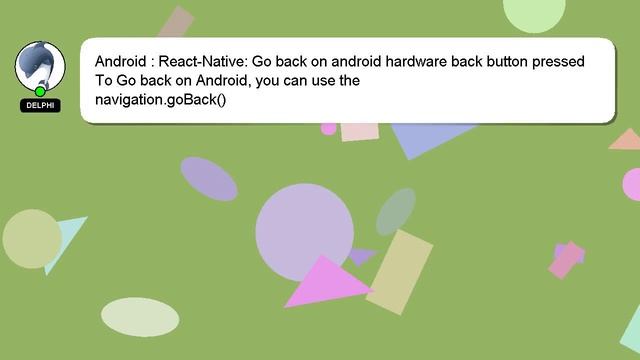Android : React-Native: Go back on android hardware back button pressed смотреть онлайн