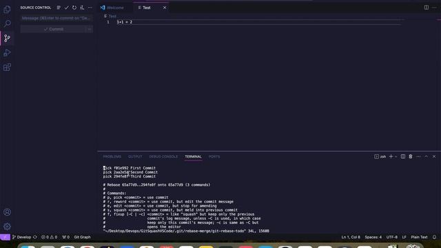 Git Squash in VS Code - Part 2 смотреть онлайн