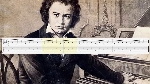 How to play "Beethoven - Ode to Joy" on guitar (Tabs) Fingerstyle смотреть онлайн