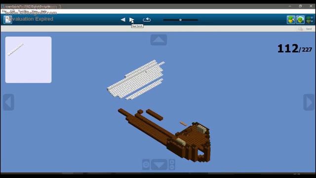 Корабль в программе LEGO Digital Designer смотреть онлайн