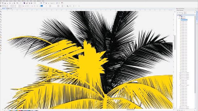 Coconut Tree - Speed Art (Vetorizando Coqueiro) CorelDraw смотреть онлайн