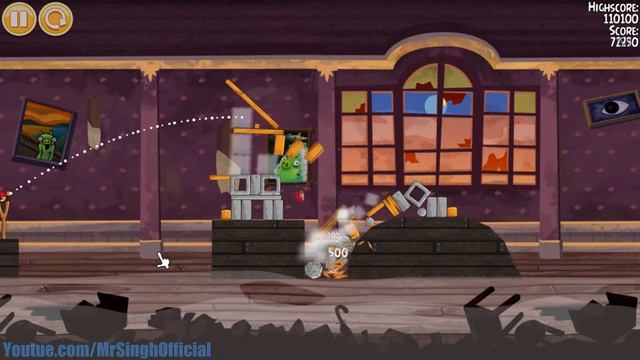 Angry Birds Seasons Haunted Hogs 2-2 Walkthrough 3-Star Highscore Haunted Hogs 2-2 смотреть онлайн