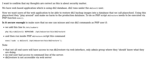 Unix & Linux: How to execute php file as different user securely? смотреть онлайн