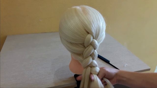 Французская коса "Обратная". Basic french braid "Reverse" смотреть онлайн