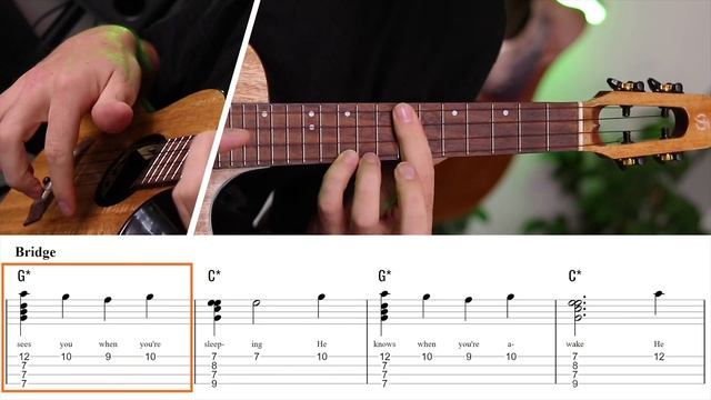 Santa Claus Is Coming To Town (Ukulele Fingerstyle) смотреть онлайн