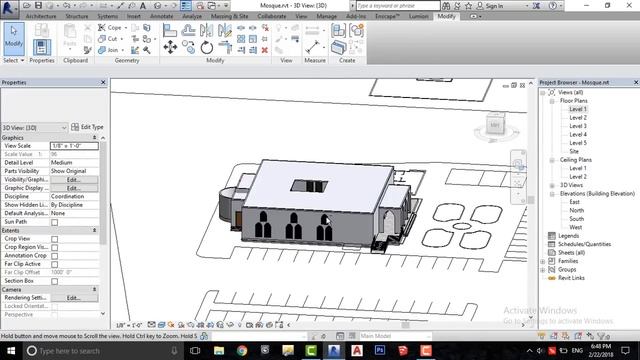 Revit Complete Project #12 | Mosque Design In Revit Architecture Part 1 смотреть онлайн