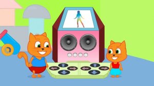 Cats Family in English - Dinosaur In The Oceanarium Cartoon for Kids