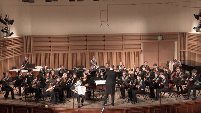 Играет блистательная Алина Хлебнова!!! Н.Сныгин "Концертная пьеса для гармони с оркестром" смотреть онлайн