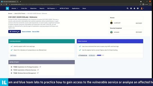 Latest Cyber Threat Intelligence with Immersive Labs – GitLab Vulnerability Exploited in the Wild смотреть онлайн