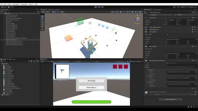 Making a MOVING PLATFORM and DEATH WALL for our FLOOR IS LAVA game in UNITY 2021 смотреть онлайн