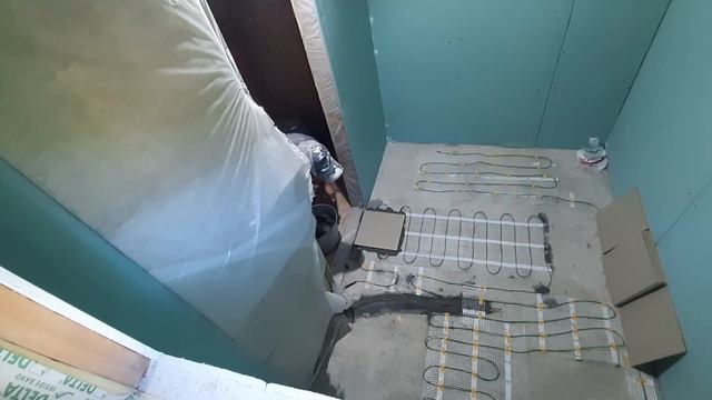 Плитка на электрический тёплый пол в ванной частного дома/бетонный пол на деревянном основании смотреть онлайн