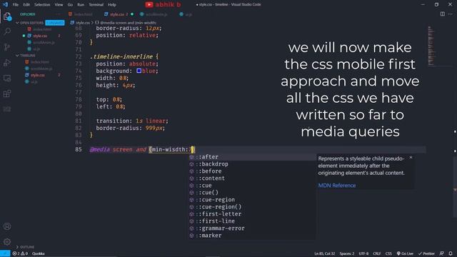 Responsive Horizontal / Vertical Timeline With Interactive Animations (HTML CSS JS ) | Tutorial 202 смотреть онлайн