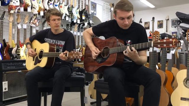 Crafter D8 + Fender CD60s смотреть онлайн