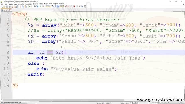 Array Operators in PHP (Hindi) смотреть онлайн