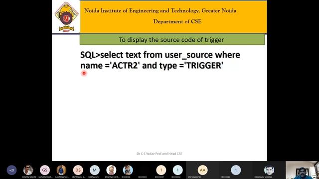 Trigger in PL/SQL смотреть онлайн