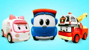 Грузовичок Лева и машинки из мультика Робокар Поли | @Грузовичок Лева | Мультфильмы про машинки