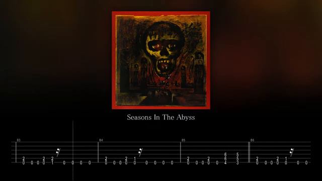 Slayer - Seasons In The Abyss (Guitar Backing Track with Tabs) смотреть онлайн