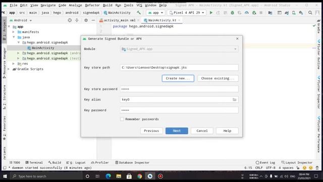 Generate signed apk from android studio | Generate keystore android. смотреть онлайн